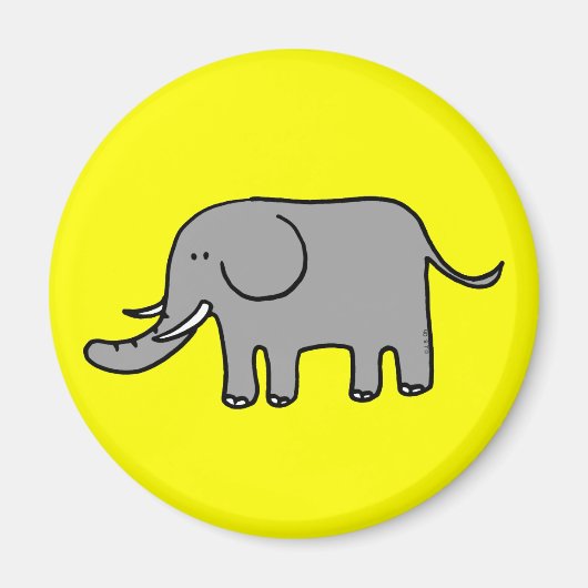 Funny elephant magneet (Voorkant)