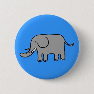 Funny elephant ronde button 5,7 cm