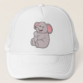 Funny Elephant Trucker Pet (Voorkant)