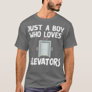 Funny Elevator Art voor boys Mannen Elevator Rid T-shirt