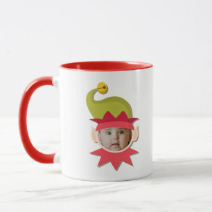 Funny Elf Face kerstMok Mok
