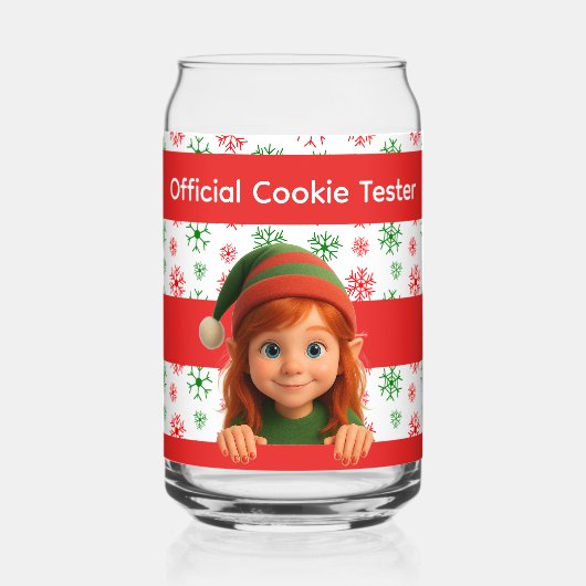 Funny Elf Faces & Legs | North Pole Fun Christmas  Blikvorm Glas (Voorkant)