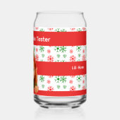 Funny Elf Faces & Legs | North Pole Fun Christmas Blikvorm Glas (Links)