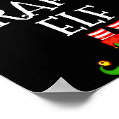 Funny Elf Family Christmas Crafty Elf Sweater Matc Poster (Hoek)