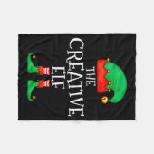 Funny Elf Family Christmas Creative Elf Sweater Me Fleece Deken (Voorkant (Horizontaal))