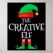 Funny Elf Family Christmas Creative Elf Sweater Me Poster (Voorkant)