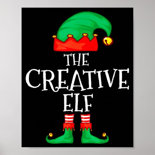 Funny Elf Family Christmas Creative Elf Sweater Me Poster (Voorkant)