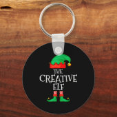 Funny Elf Family Christmas Creative Elf Sweater Me Sleutelhanger (Voorkant)
