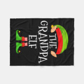 Funny Elf Family Christmas Grandpa Elf Sweater Mat Fleece Deken (Voorkant (Horizontaal))