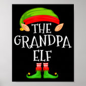 Funny Elf Family Christmas Grandpa Elf Sweater Mat Poster (Voorkant)
