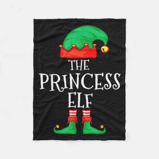 Funny Elf Family Christmas Princess Elf Sweater Me Fleece Deken (Voorkant)