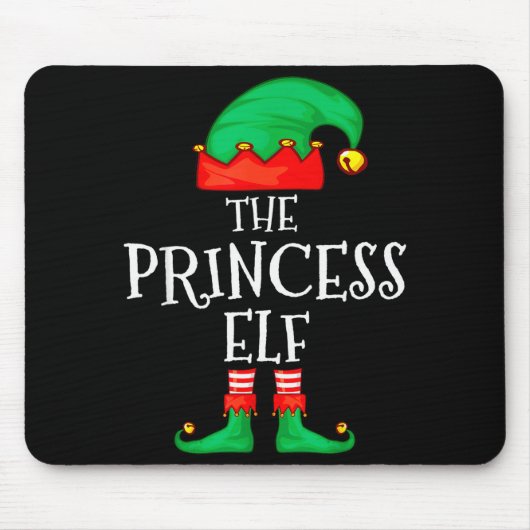 Funny Elf Family Christmas Princess Elf Sweater Me Muismat (Voorkant)