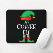 Funny Elf Family Christmas The Coffee Elf Sweater  Muismat (Met muis)