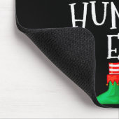 Funny Elf Family Christmas The Hungry Elf Sweater  Muismat (Hoek)