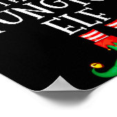 Funny Elf Family Christmas The Hungry Elf Sweater Poster (Hoek)