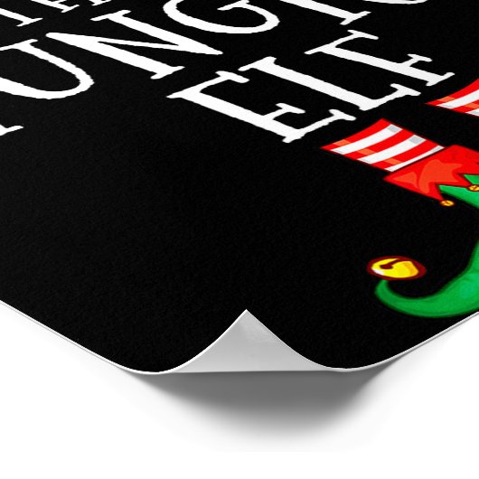 Funny Elf Family Christmas The Hungry Elf Sweater  Poster (Hoek)