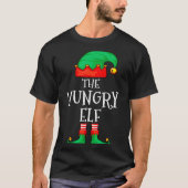 Funny Elf Family Christmas The Hungry Elf Sweater  T-shirt (Voorkant)