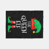 Funny Elf Family Christmas The Queen Elf Sweater M Fleece Deken (Voorkant (Horizontaal))