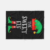Funny Elf Family Christmas The Sweet Elf Sweater M Fleece Deken (Voorkant (Horizontaal))