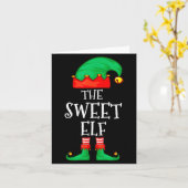 Funny Elf Family Christmas The Sweet Elf Sweater M Kaart (Gele Bloem)