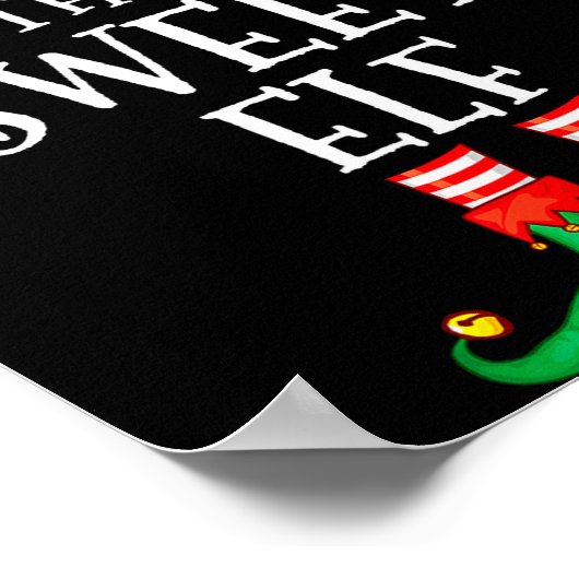 Funny Elf Family Christmas The Sweet Elf Sweater M Poster (Hoek)