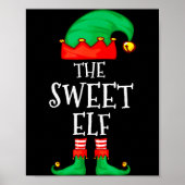 Funny Elf Family Christmas The Sweet Elf Sweater M Poster (Voorkant)