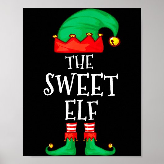 Funny Elf Family Christmas The Sweet Elf Sweater M Poster (Voorkant)