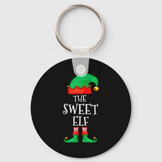 Funny Elf Family Christmas The Sweet Elf Sweater M Sleutelhanger (Voorkant)