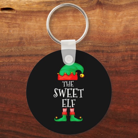 Funny Elf Family Christmas The Sweet Elf Sweater M Sleutelhanger (Voorkant)