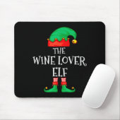 Funny Elf Family Christmas The Wine Lover Elf Men  Muismat (Met muis)