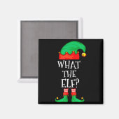 Funny Elf Family Christmas What The Elf Sweater Me Magneet (Voorkant / Achterkant)