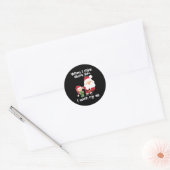 Funny Elf Inappropriate Adult Humor Christmas Gift Ronde Sticker (Envelop)