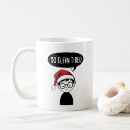 Funny ELF Kerstochtend, Stocking Stuffer Koffiemok