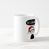Funny ELF Kerstochtend, Stocking Stuffer Koffiemok (Voorkant rechts)