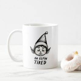 Funny ELF Kerstochtend, Stocking Stuffer Koffiemok