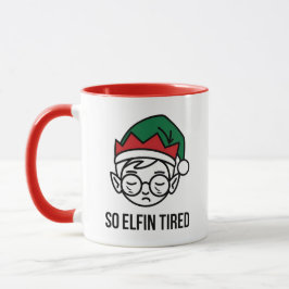 Funny ELF Kerstochtend, Stocking Stuffer Mok
