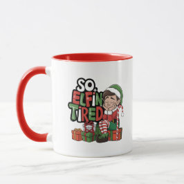 Funny ELF Kerstochtend, Stocking Stuffer Mok