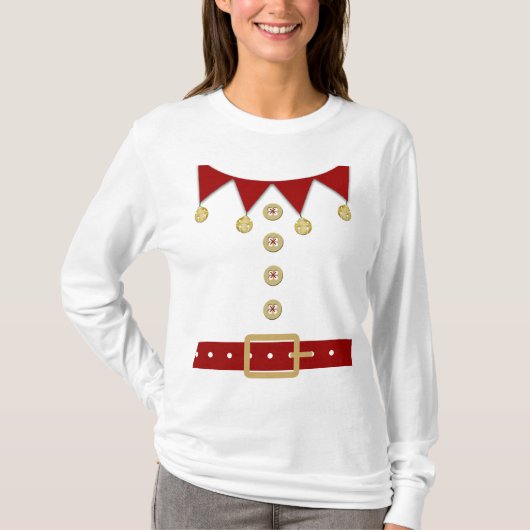 Funny Elf kostuum Shirt (Voorkant)