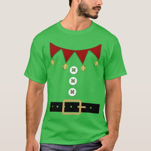 Funny Elf kostuum Shirt (Voorkant)