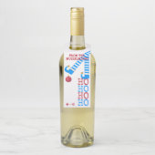 Funny Elf Legs Ho Ho Kerstwijn Flessenhanger (Op fles)