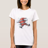 Funny Elf op Ice-kerstfeestdag T-shirt (Voorkant)