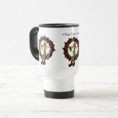 Funny Elf Persoonlijke kerstfeestdag Reisbeker (Voorkant links)