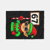 Funny Elf Six Seven 6 7 Meme Christmas Costume 67  Fleece Deken (Voorkant (Horizontaal))