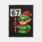 Funny Elf Six Seven 6 7 Meme Christmas Costume 67  Fleece Deken (Voorkant)