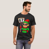 Funny Elf Six Seven 6 7 Meme Christmas Costume 67  T-shirt (Voorkant volledig)