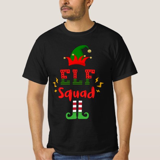 FUNNY ELF SQUAD - CHRISTMAS FUN T-Shirt (Voorkant)