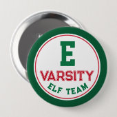 Funny Elf Team Christmas Button Pin (Voorkant /achterkant)