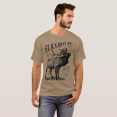 Funny Elk Hunting   Elkaholic For Hunters T-shirt (Voorkant volledig)