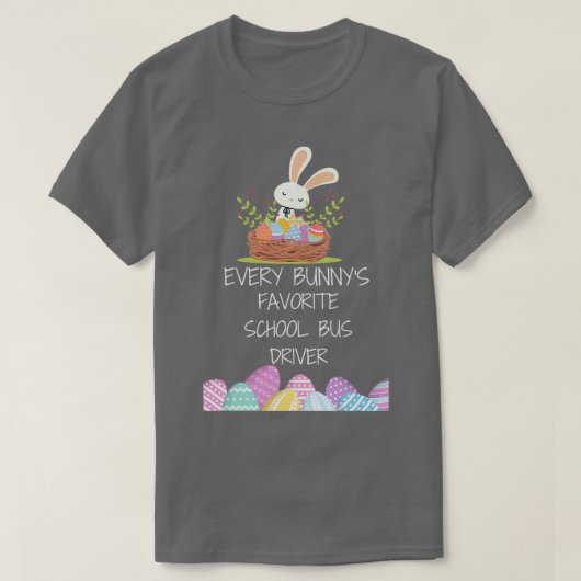 Funny Elke bunnyx27s Favoriete schoolbuschauffeur T-shirt (Design voorkant)