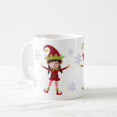 Funny Elves Schattige Aangepaste Kinder Foto's Ker Koffiemok (Voorkant links)